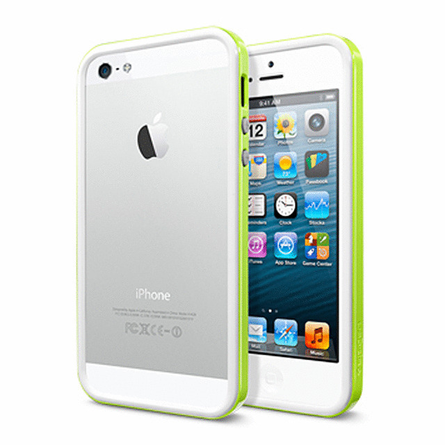 【iPhoneSE(第1世代)/5s/5 ケース】Neo Hybrid EX SLIM Snow Series (Lime)