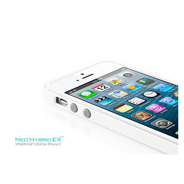 【iPhoneSE(第1世代)/5s/5 ケース】Neo Hybrid EX SLIM Snow Series (Infinity White)サブ画像