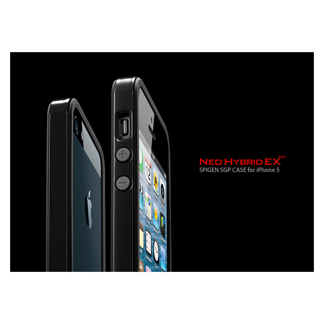 【iPhoneSE(第1世代)/5s/5 ケース】Neo Hybrid EX SLIM Vivid Series (Soul Black)サブ画像