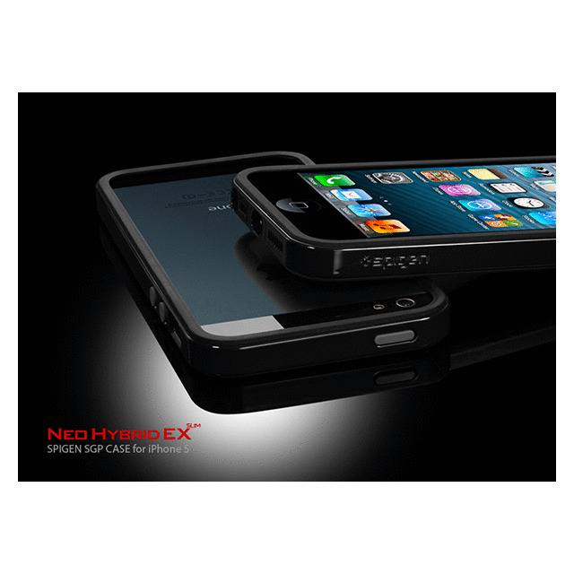 【iPhoneSE(第1世代)/5s/5 ケース】Neo Hybrid EX SLIM Vivid Series (Soul Black)サブ画像