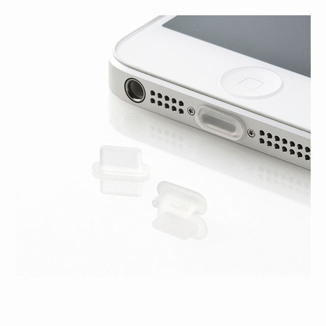 iPhone ライトニング端子 コネクタ キャップ 防塵 カバー ブラック