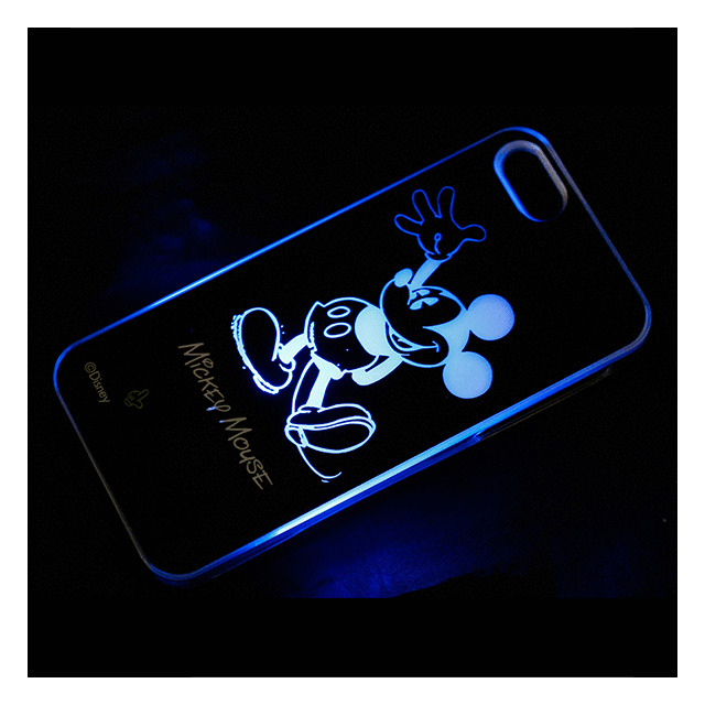 Iphone5 ケース 光るディズニーライトケース ミッキーシルエット 画像一覧 Unicase