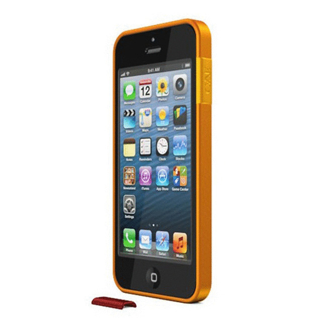 【iPhoneSE(第1世代)/5s/5 ケース】ThinEdge frame case (Matte Orange)