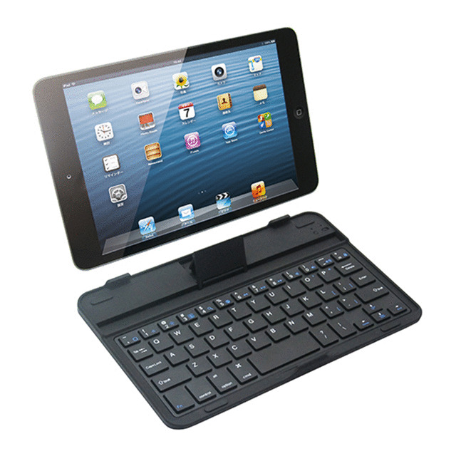 【iPad mini(第1世代) ケース】Bluetoothキーボード アルミケース for iPad mini (ブラック)[MK7000]サブ画像