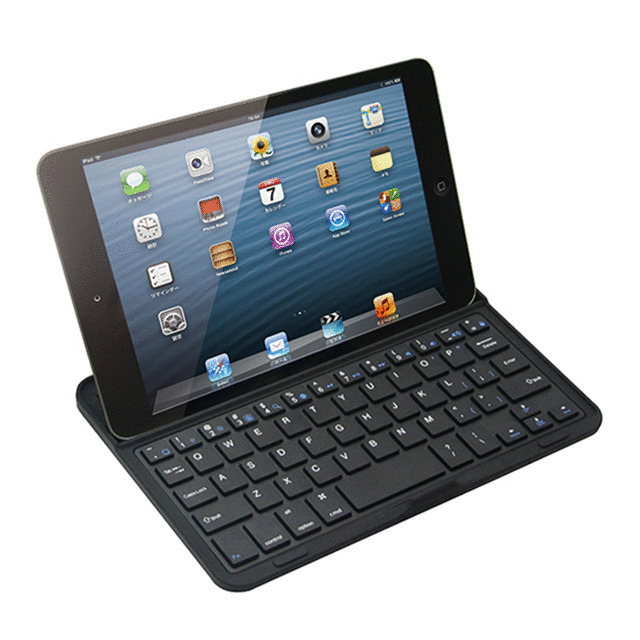 【iPad mini(第1世代) ケース】Bluetoothキーボード アルミケース for iPad mini (ブラック)[MK7000]