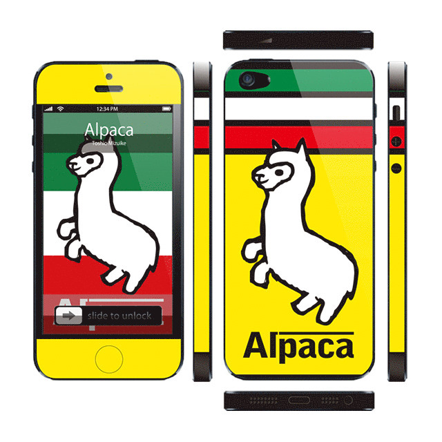 【iPhone5 スキンシール】Thinclo Thtyle 『 Alpaca 』