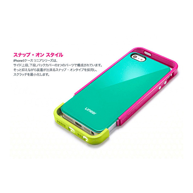 【iPhoneSE(第1世代)/5s/5 ケース】Linear POPs (Jade Green)goods_nameサブ画像