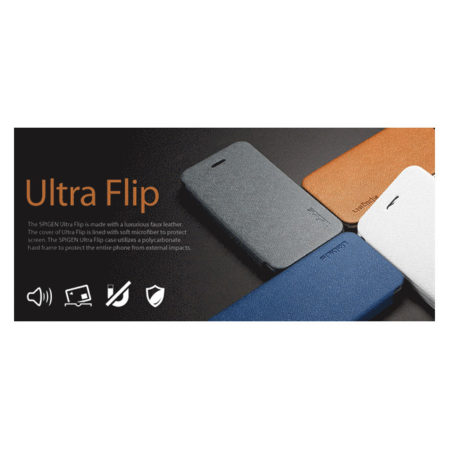【iPhoneSE(第1世代)/5s/5 ケース】SPIGEN SGP Case Ultra Flip Silverサブ画像