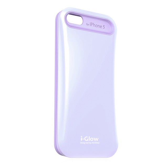【iPhoneSE(第1世代)/5s/5 ケース】i-Glow Pastel Case with TCS Pastel Purpleサブ画像