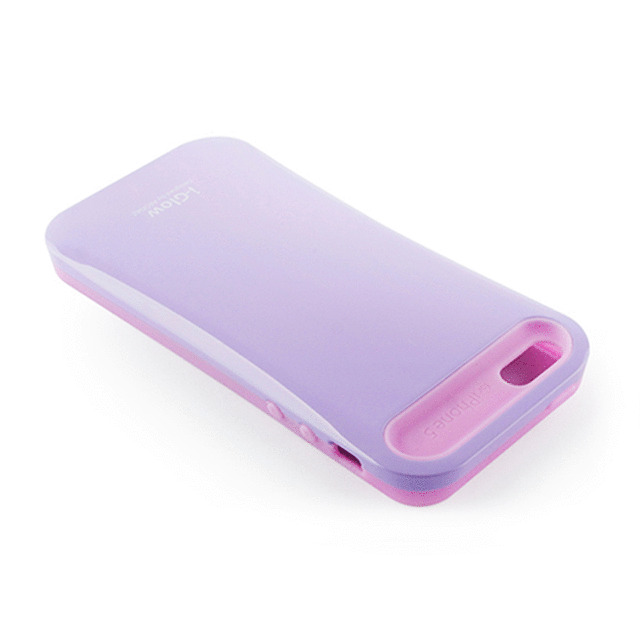 【iPhoneSE(第1世代)/5s/5 ケース】i-Glow Pastel Case with TCS Pastel Purpleサブ画像