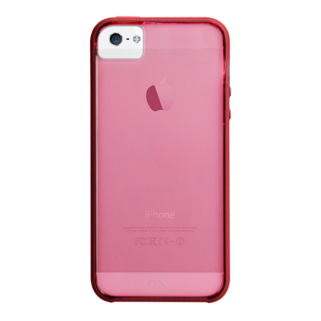 【iPhoneSE(第1世代)/5s/5 ケース】Haze Case (Lipstick Pink / Flame Red)