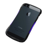 【iPhoneSE(第1世代)/5s/5 ケース】CLEAVE ALUMINUM BUMPER Mighty (Dark night Black/Blue)