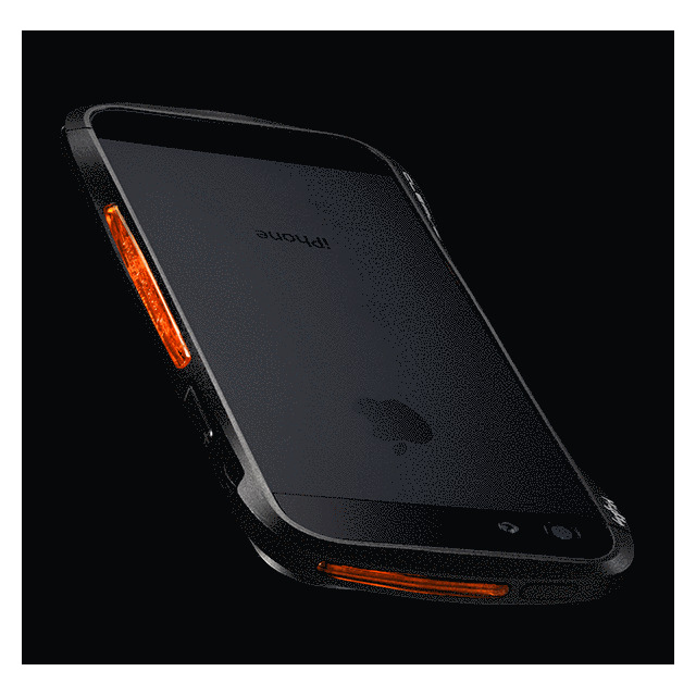 【iPhoneSE(第1世代)/5s/5 ケース】CLEAVE ALUMINUM BUMPER Mighty (Dark night Black/Orange)サブ画像