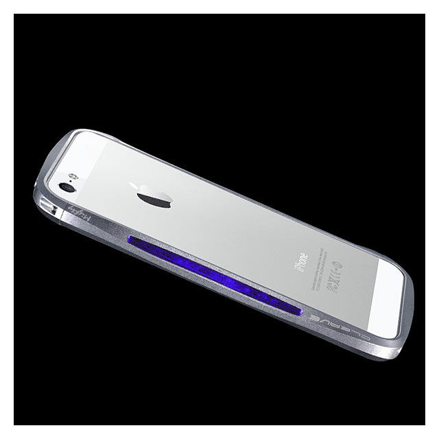 【iPhoneSE(第1世代)/5s/5 ケース】CLEAVE ALUMINUM BUMPER Mighty (Dark night Silver/Blue)goods_nameサブ画像