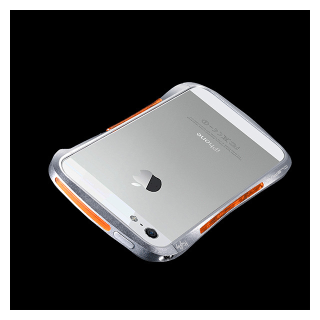 【iPhoneSE(第1世代)/5s/5 ケース】CLEAVE ALUMINUM BUMPER Mighty (Dark night Silver/Orange)サブ画像