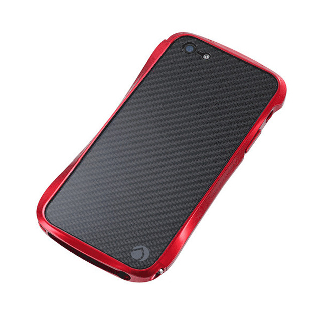 【iPhone5s/5 ケース】CLEAVE CRYSTAL BUMPER METALIC ＆ CARBON EDITION (Formula Red)
