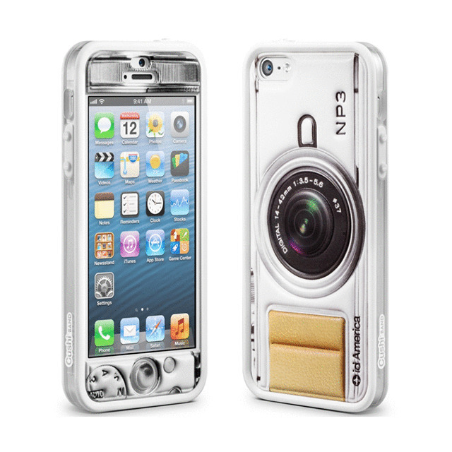 【iPhoneSE(第1世代)/5s/5 ケース】Cushi Plus (Camera White)