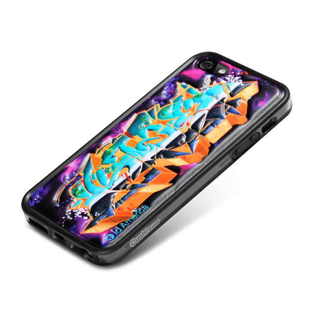 【iPhoneSE(第1世代)/5s/5 ケース】Cushi Plus (Graffiti Green)サブ画像