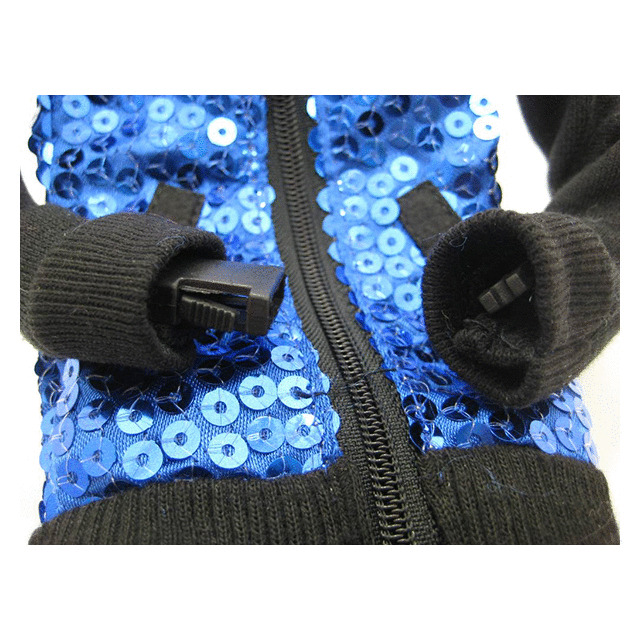 スマホジャケット (スパンコール ブルー/ブラック)サブ画像