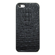 【iPhone5s/5 ケース】CASSION レザークロコ for iPhone5s/5 (ブラック)