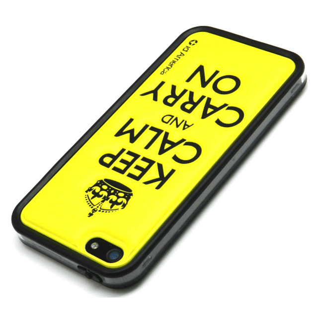 【iPhoneSE(第1世代)/5s/5 ケース】Cushi Plus KEEP CALM (Yellow)サブ画像