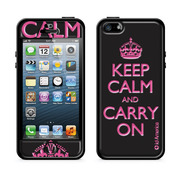 【iPhoneSE(第1世代)/5s/5 ケース】Cushi Plus KEEP CALM (Black)