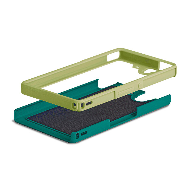 【XPERIA Z ケース】Hybrid Tough Case, Emerald Green/Chartreuse Greenサブ画像