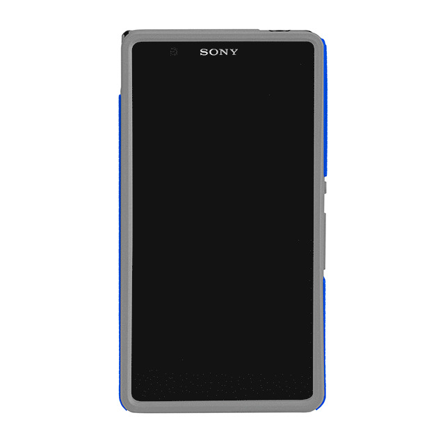 【XPERIA Z ケース】Hybrid Tough Case, Marine Blue/Titanium Greyサブ画像