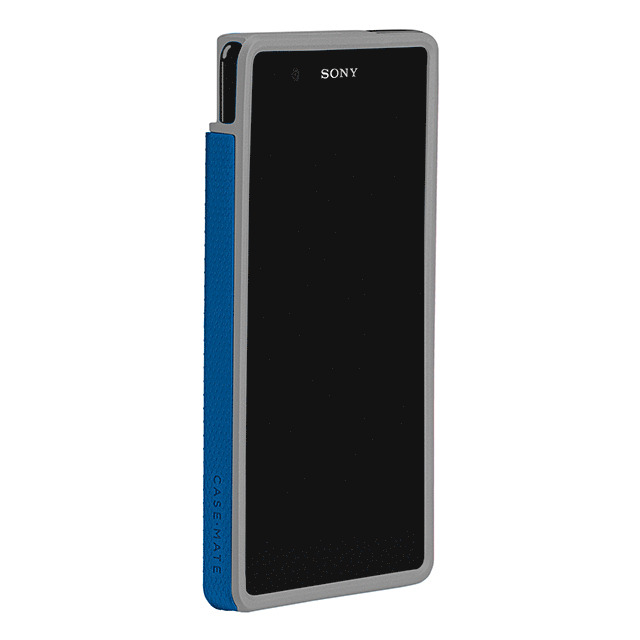 【XPERIA Z ケース】Hybrid Tough Case, Marine Blue/Titanium Greyサブ画像