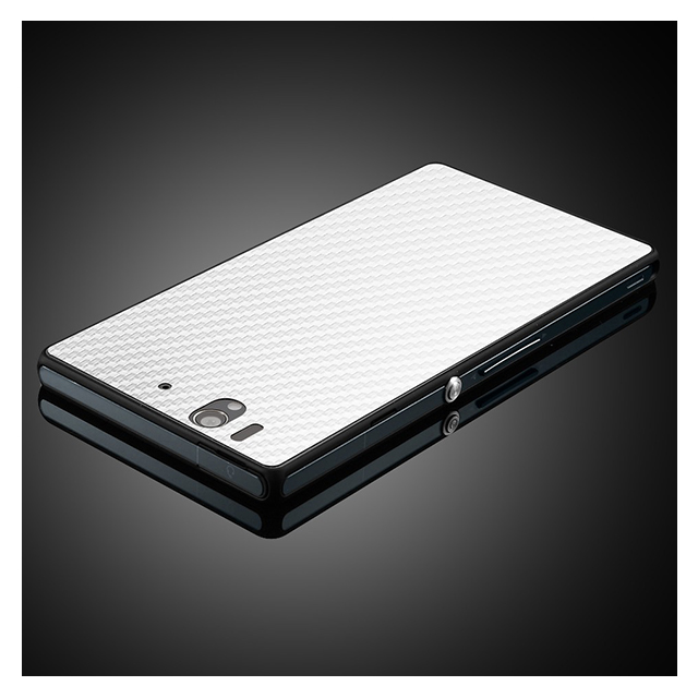 【XPERIA Z スキンシール】Skin Guard Series Carbon Whiteサブ画像