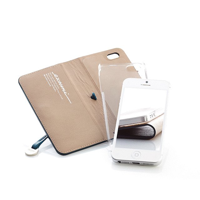 【iPhone5 ケース】Leather Arc Cover_iPhone5 Blueサブ画像