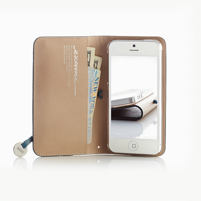 【iPhone5 ケース】Leather Arc Cover_iPhone5 Bluegoods_nameサブ画像