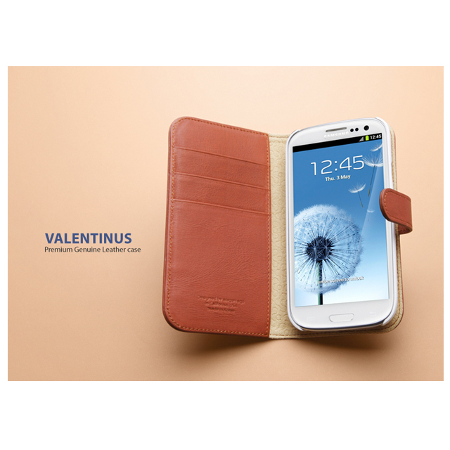 【GALAXY S3 ケース】Leather Wallet Case VALENTINUS (Vagatable Red)サブ画像