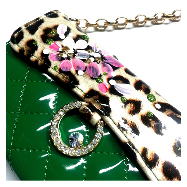 【iPhone5s/5 ケース】TYCHE leopard バック - スタイル グリーン goods_nameサブ画像