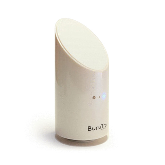 BuruTta 防滴タイプ ハンズフリー対応 振動型スピーカー (ホワイト)
