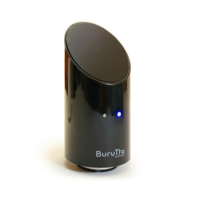 BuruTta 防滴タイプ ハンズフリー対応 振動型スピーカー (ブラック)