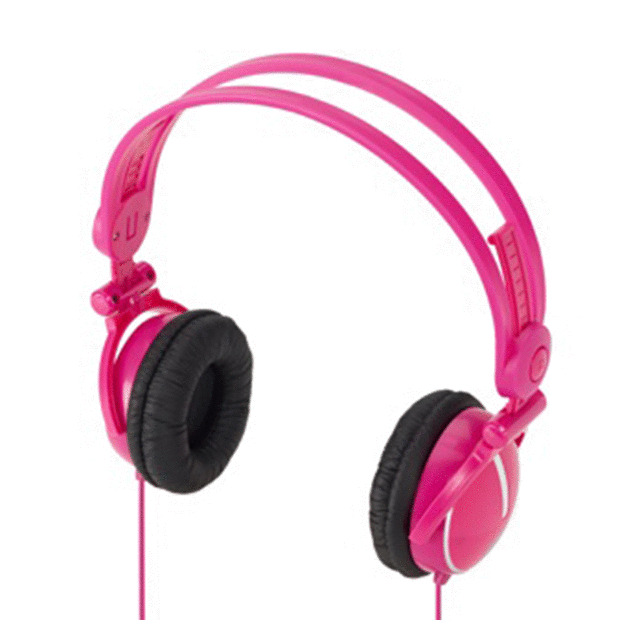 KIDZ GEAR Fold-flat Travel Headphones (Pink)サブ画像