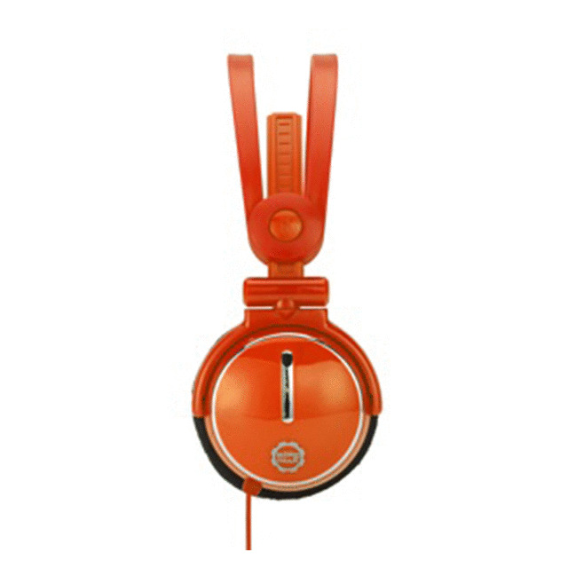 KIDZ GEAR Fold-flat Travel Headphones (Orange)サブ画像