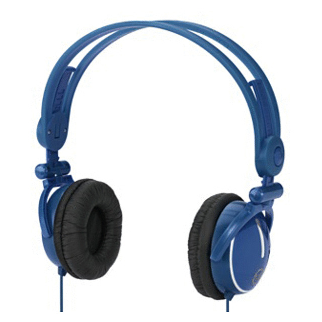 KIDZ GEAR Fold-flat Travel Headphones (Blue)サブ画像