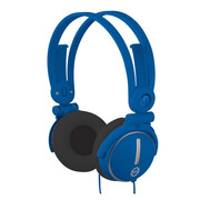 KIDZ GEAR Fold-flat Travel Headphones (Blue)