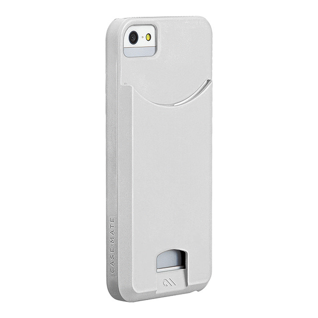 【iPhoneSE(第1世代)/5s/5 ケース】Barely There ID Case (Glossy White)サブ画像