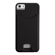 【iPhoneSE(第1世代)/5s/5 ケース】Barely There ID Case (Matte Black)