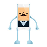 【iPhone5s/5 ケース】デザインフィギュアケース『appitoz』 ブルー