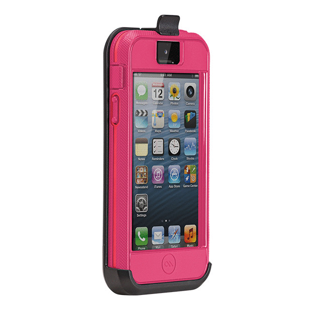 【iPhone5 ケース】iPhone 5 Tough Xtreme Case with Holster, Lipstick Pink / Flame Redサブ画像