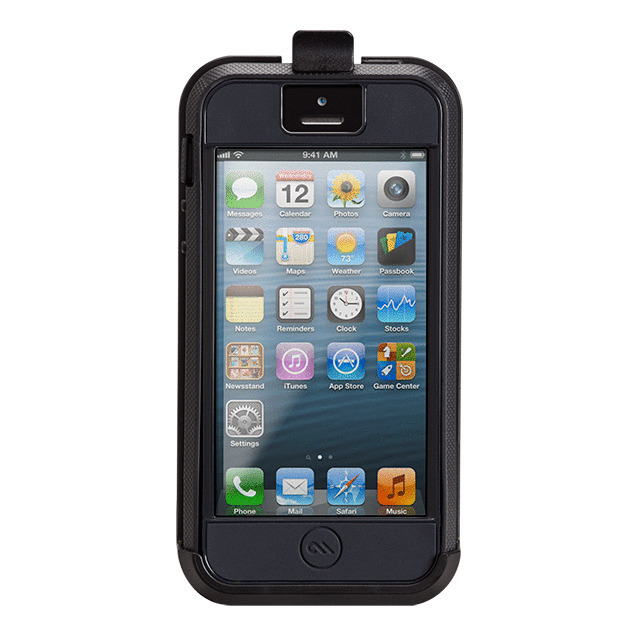 Iphone5 ケース Iphone 5 Tough Xtreme Case With Holster Black Charcoal Grey Case Mate Iphoneケースは Unicase