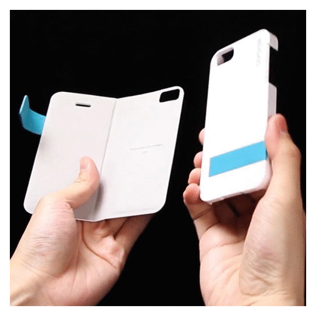 【iPhoneSE(第1世代)/5s/5 ケース】Smart Folder Case Sider Belt： Purple/Orangeサブ画像