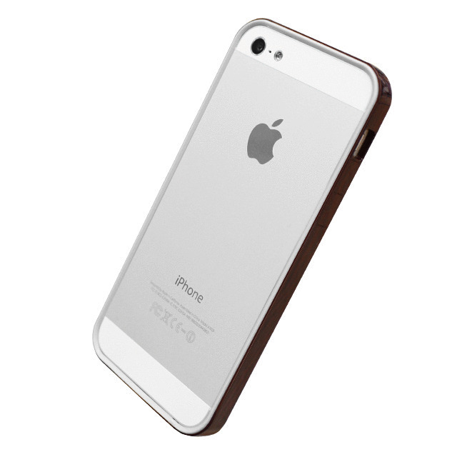 【限定】【iPhone5 ケース】フラットバンパーセット for iPhone5(木目調＆ホワイト)