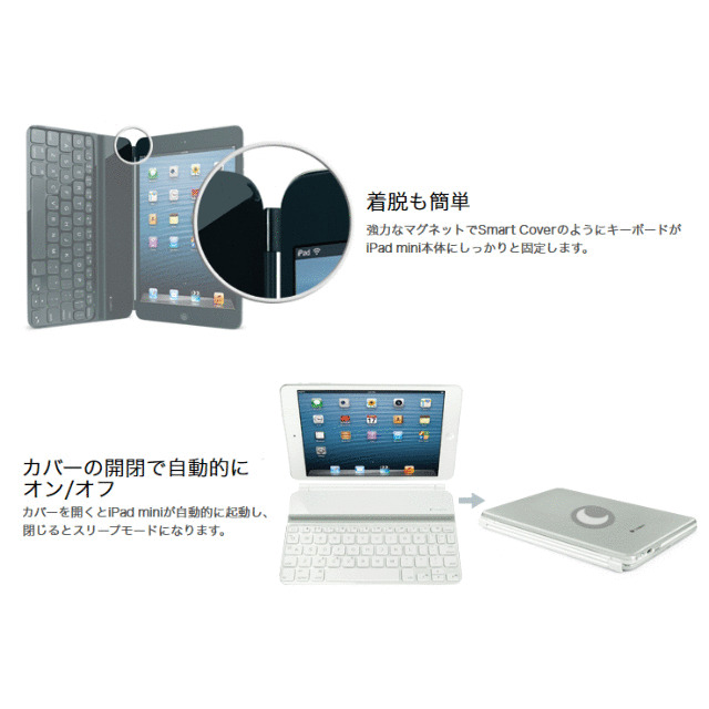 【iPad mini ケース】ウルトラスリムキーボード ミニ (ブラック)サブ画像