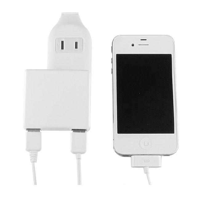 AC充電器 USBタイプ(4口) ホワイトサブ画像