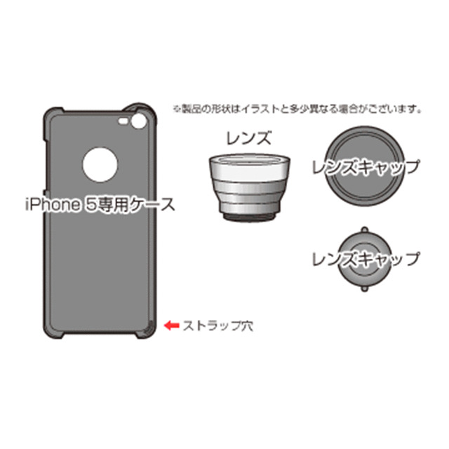 【iPhone5s/5 ケース】マイクロスコープレンズキット ブラックサブ画像